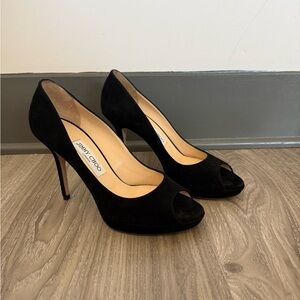 Jimmy Choo Classic Black Suede Heels